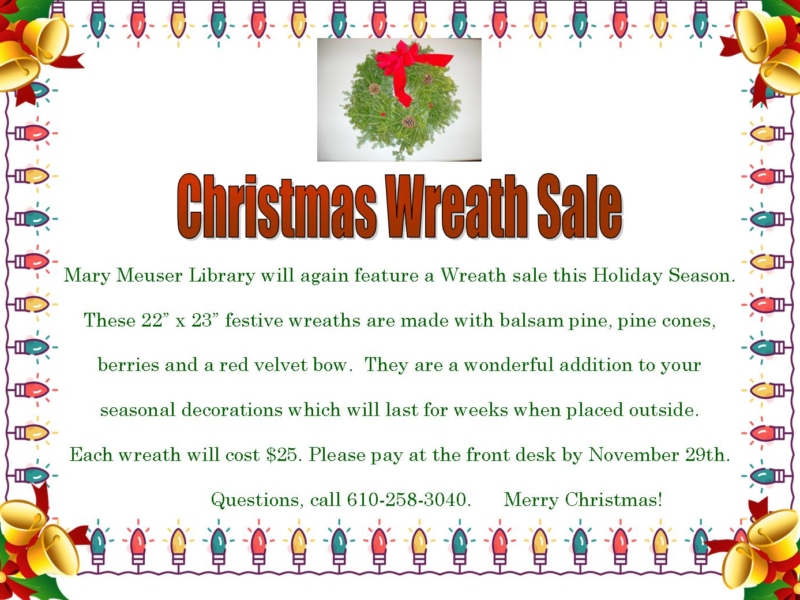 Christmas Wreath Sale 2025 Christmas Wreath Sale 2025