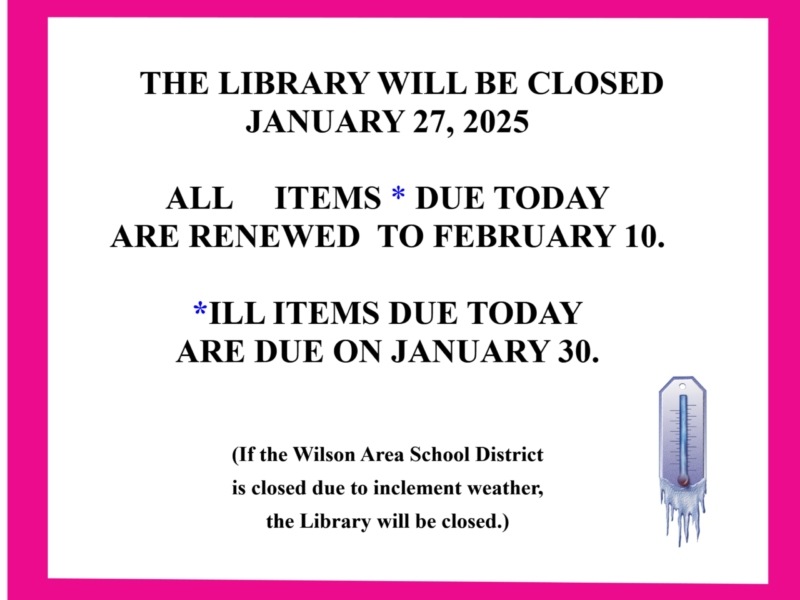 SNOW CLOSING JAN 27, 2025 SNOW CLOSING JAN 27, 2025