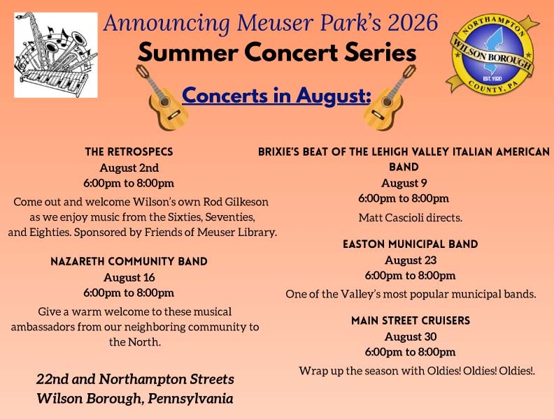 Meuser Concerts - Aug 2026 Meuser Concerts - Aug 2026